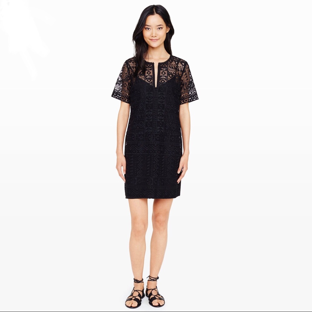 Club Monaco Black Lace Mini Dress